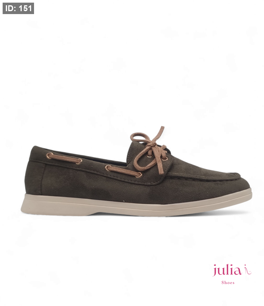 Picture of SUEDE LOAFER WITH LACE