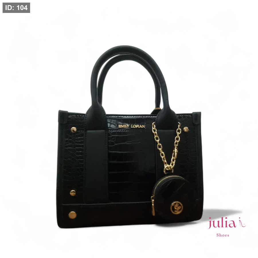 Picture of LEATHER HANDBAG WITH SMALL PURSE