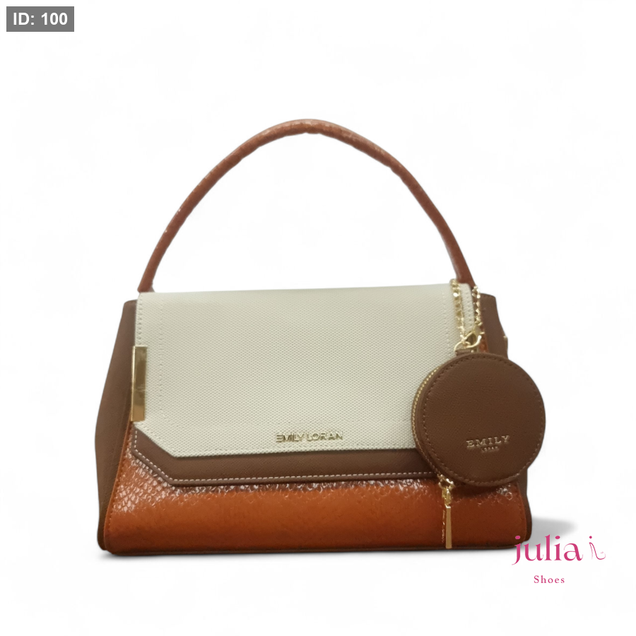Picture of LEATHER HANDBAG WITH SMALL PURSE