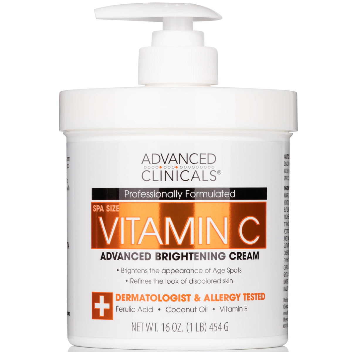 Picture of Advanced Clinicals Brightening Vitamin C Body Cream for Dark Spots and Age Spots