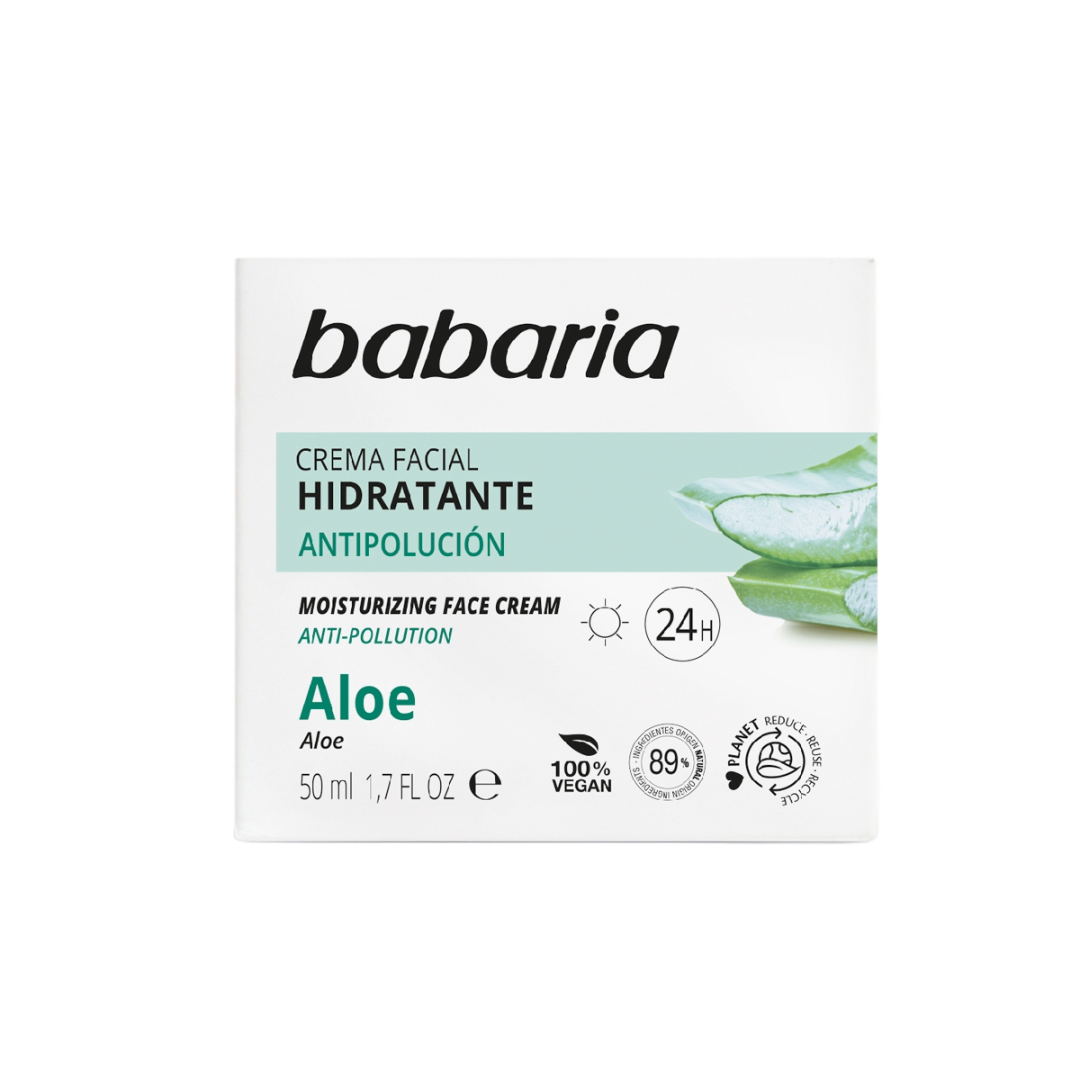 Picture of  Babaria Natural Aloe Vera 24hr Moisturising Face Cream 50ml