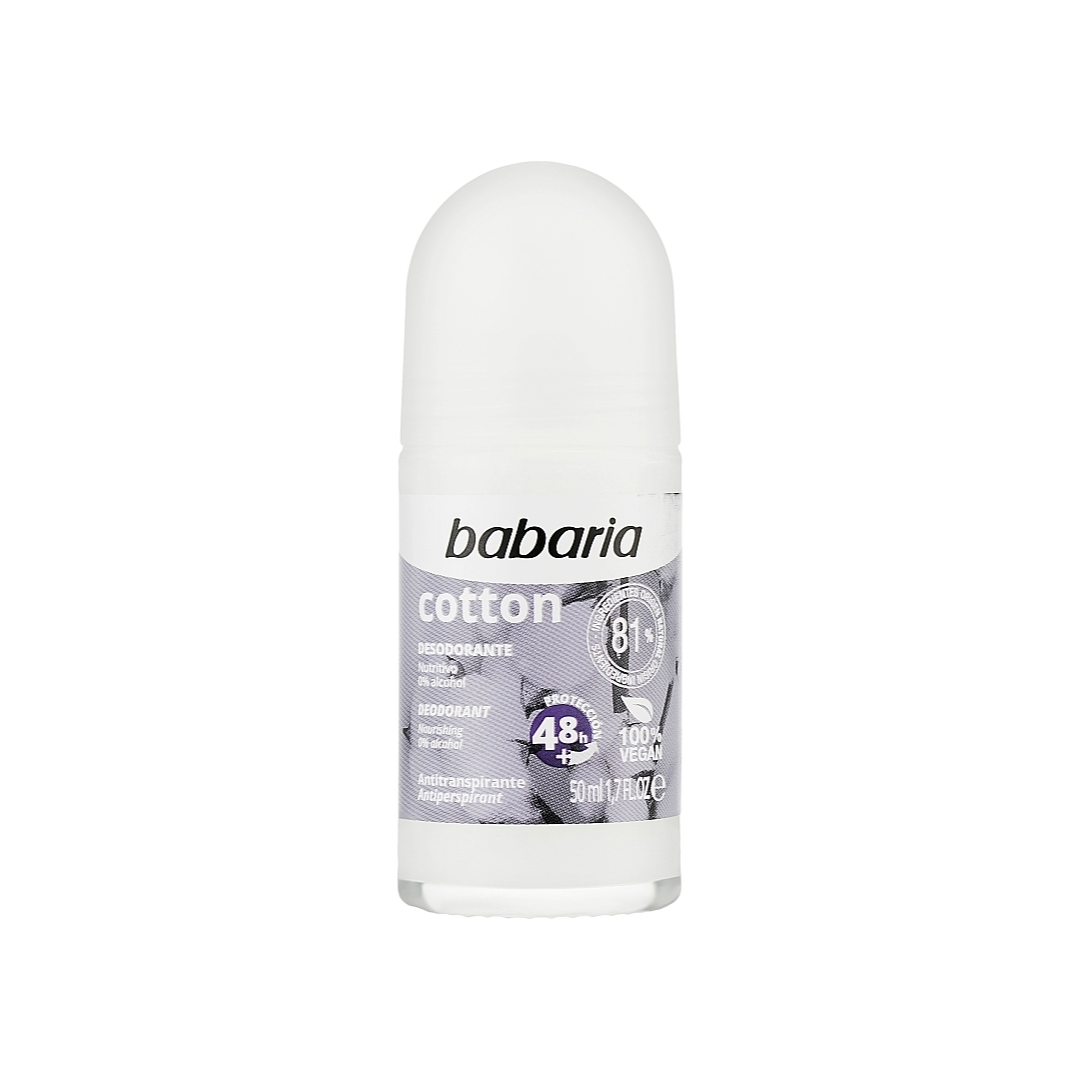 Picture of BABARIA Deodorant Cotton Roll On - 50ml