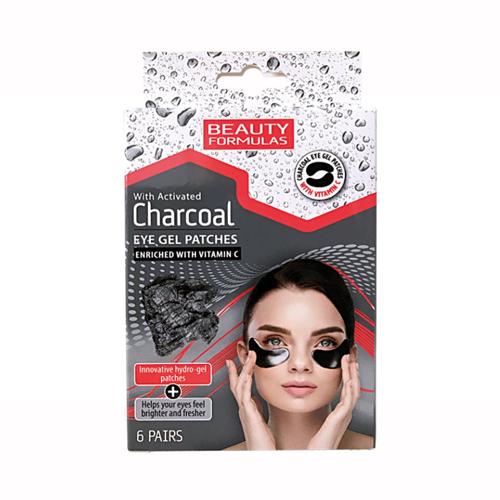 Picture of Beauty Formulas Charcoal Gel Eye Patches with Activated Charcoal and Vitamin C 6 Pairs